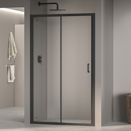 Душевая дверь в нишу RGW Passage PA-14B 120 см профиль черный, стекло прозрачное