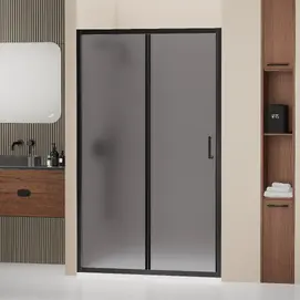 Душевая дверь в нишу RGW Passage PA-14B 140x195 41081414-254 стекло матовый графит, профиль черный
