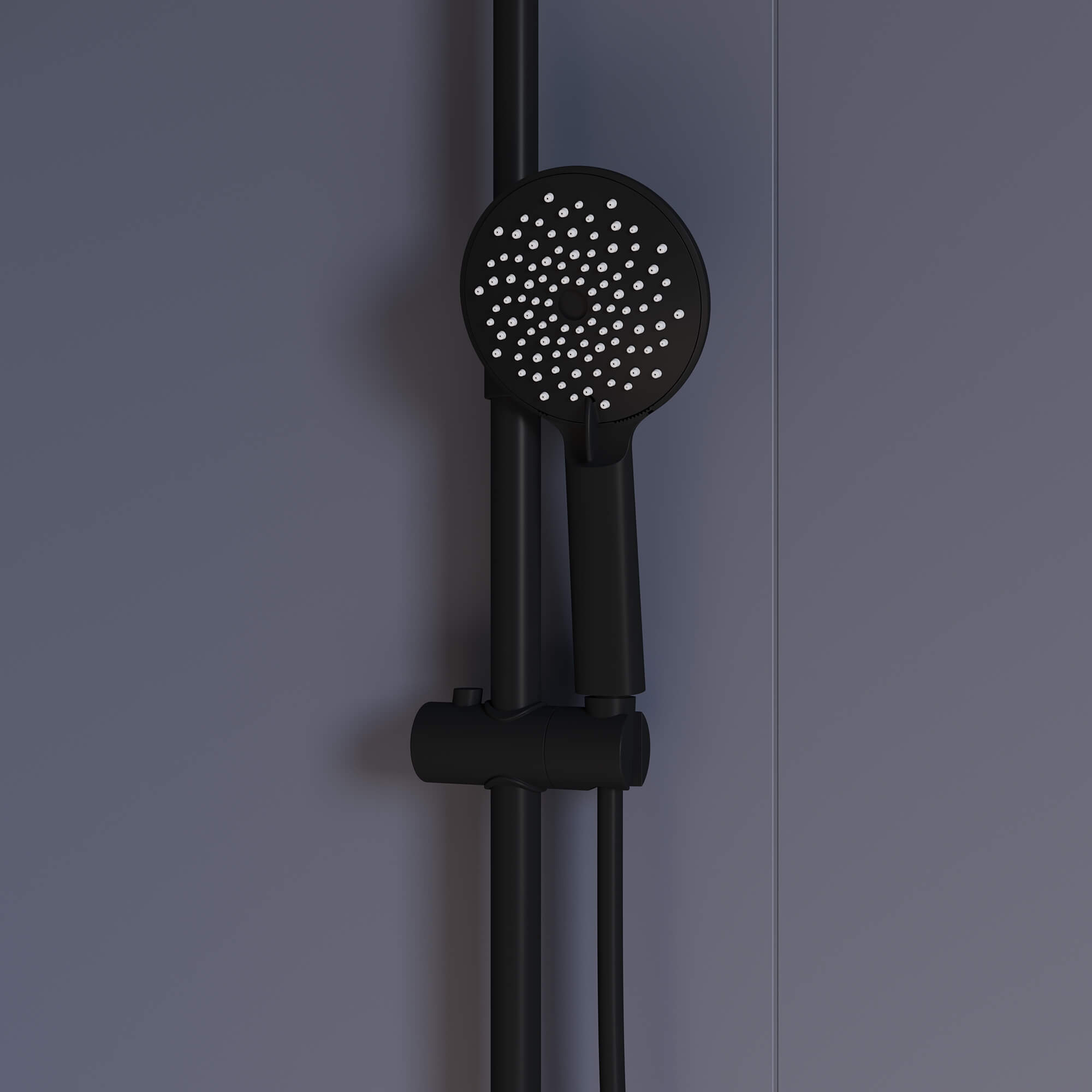 Душевая стойка RGW Shower Panels SP-25B черная, с изливом, цвет черный 59140125-04 - фото 4