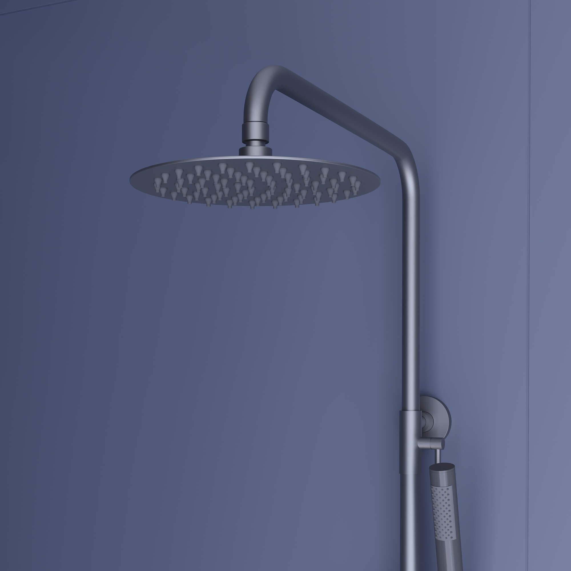 Душевая стойка RGW Shower Panels SP-27Gr серая, с изливом, цвет серый 59140127-11 - фото 4