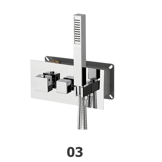 Смеситель для душа RGW Shower Panels SP-44-03 с термостатом и ручной лейкой 24873₽