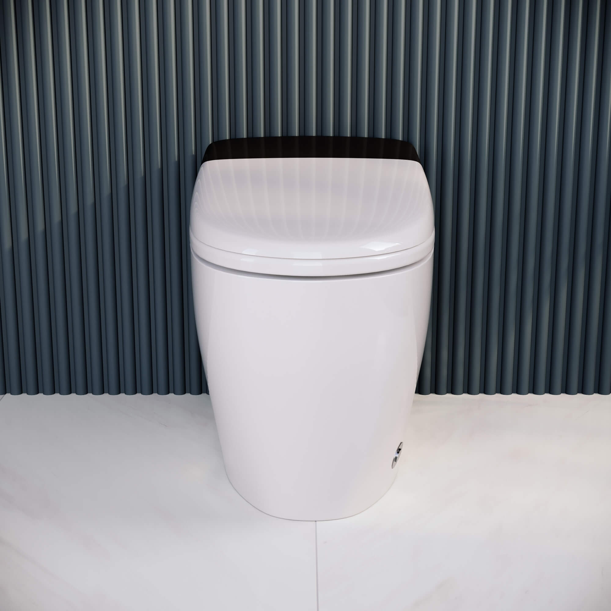 Унитаз умный напольный RGW SW-30 безободковый, с сиденьем микролифт, белый, цвет хром 63420130-01 - фото 2
