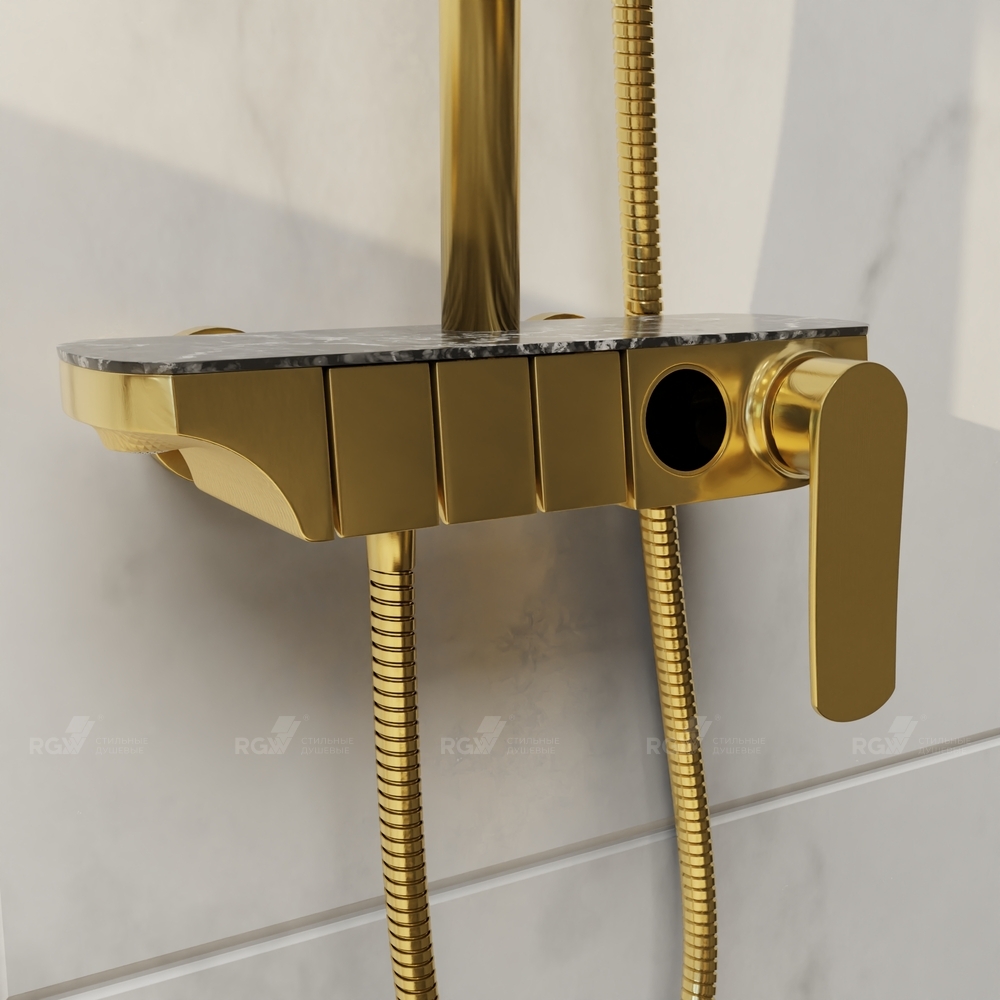 Душевая стойка RGW Shower Panels 51140133-06 золото - фото 2