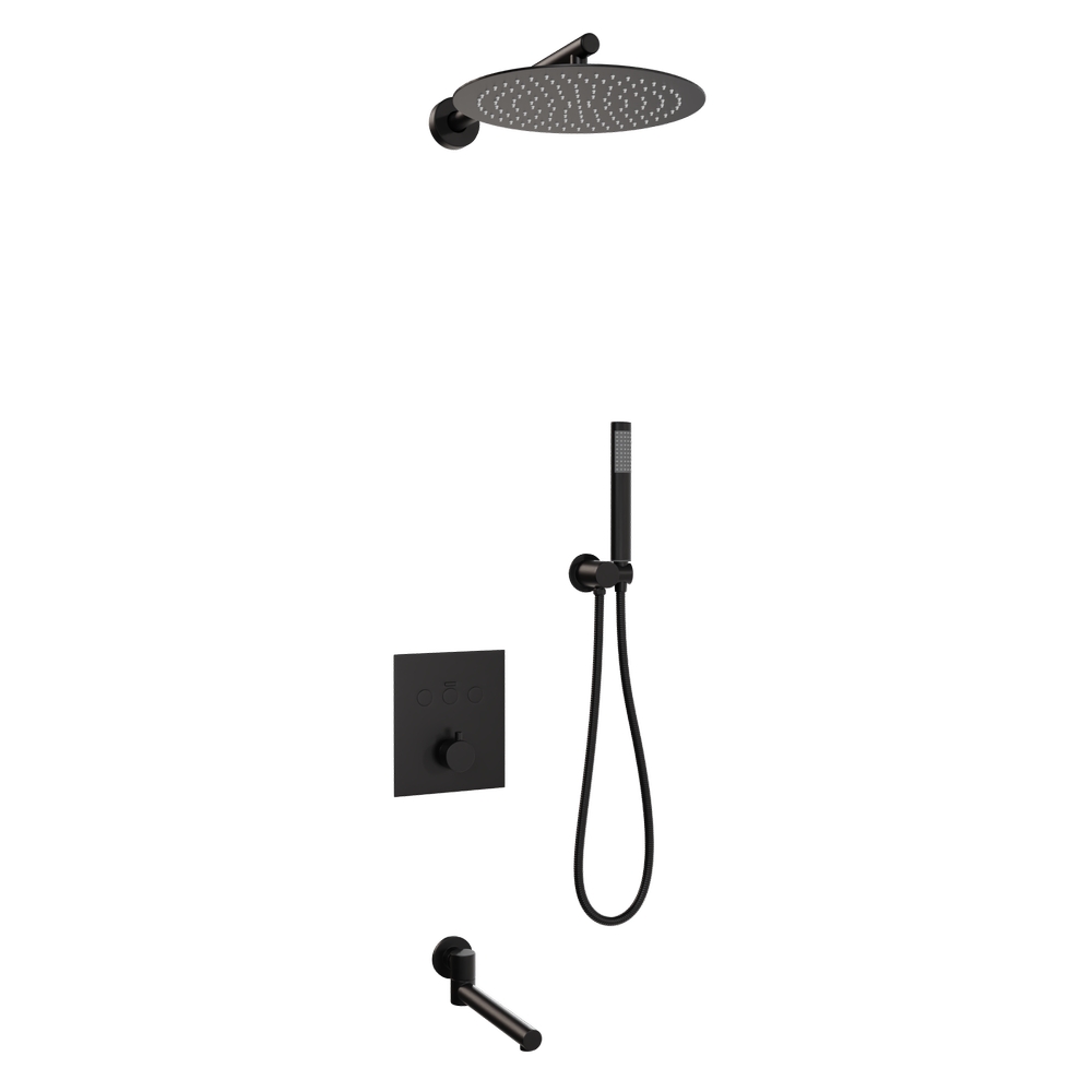 Встраиваемая душевая система RGW Shower Panels 511408370-04 черная, цвет черный