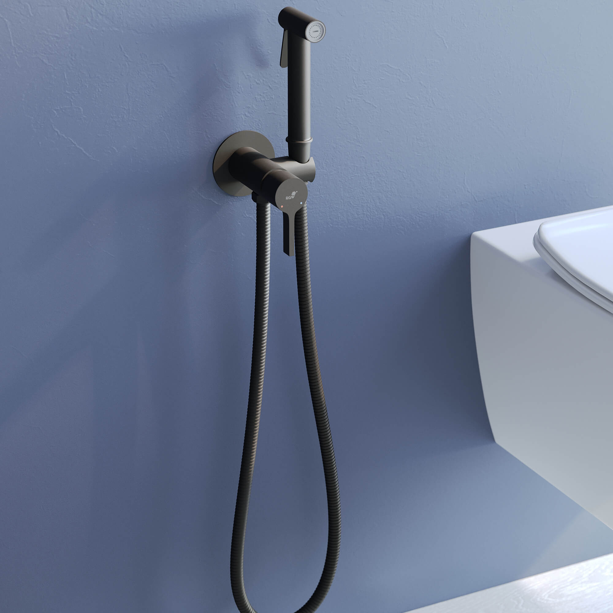 Гигиенический душ со смесителем RGW Shower Panels SP-206-B черный, цвет черная 511408206-04 - фото 2