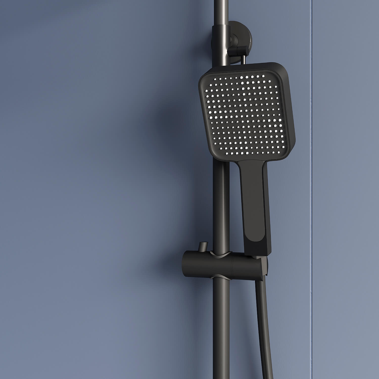 Душевая стойка RGW Shower Panels SP-34-B с термостатом и изливом, черная, цвет черный 51140134-04 - фото 4