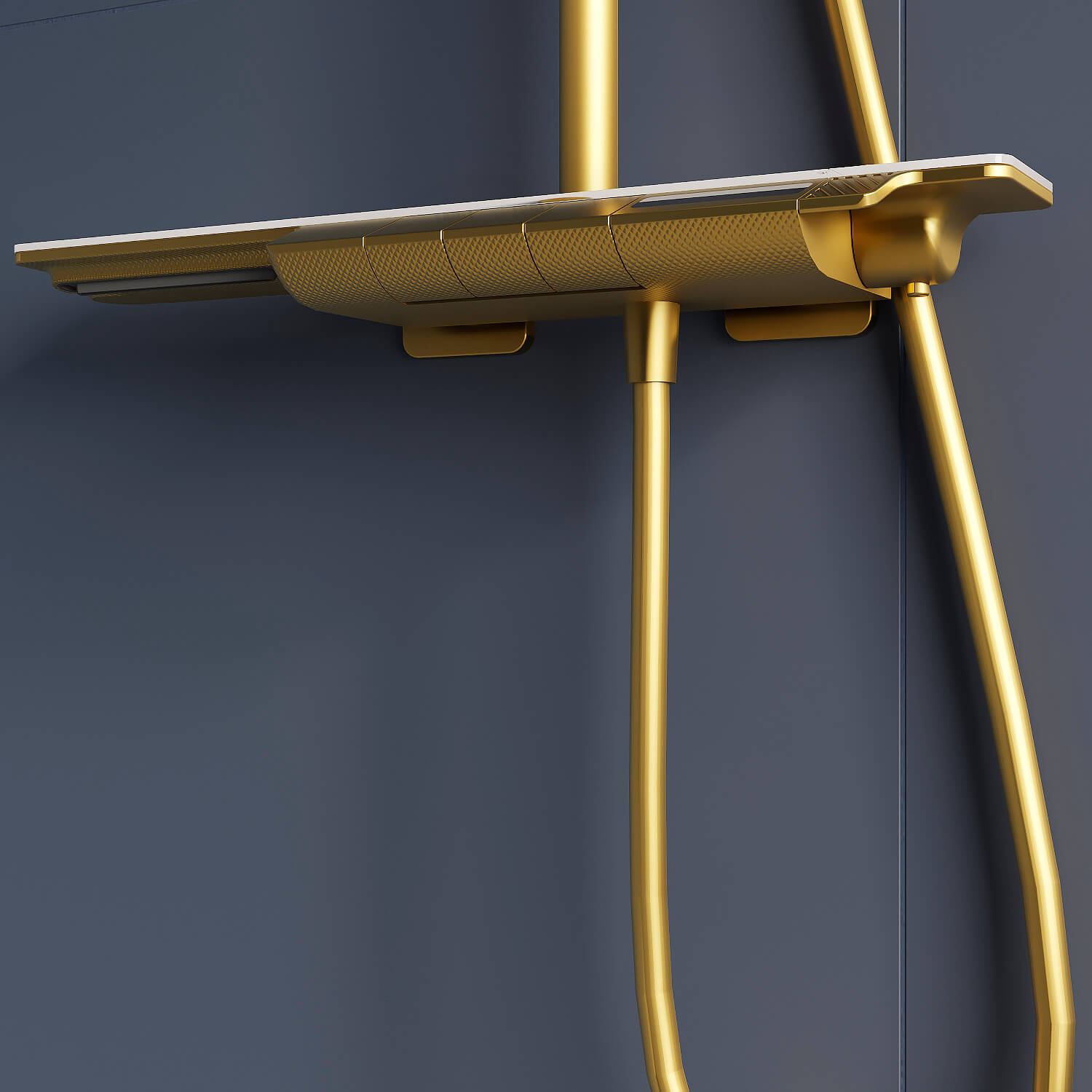 Душевая стойка RGW Shower Panels SP-34-G с термостатом и изливом, золото 51140134-06 - фото 5