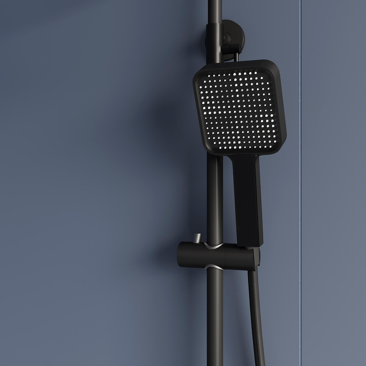 Душевая стойка RGW Shower Panels SP-35-B с термостатом и изливом, черная, цвет черный 51140135-04 - фото 4