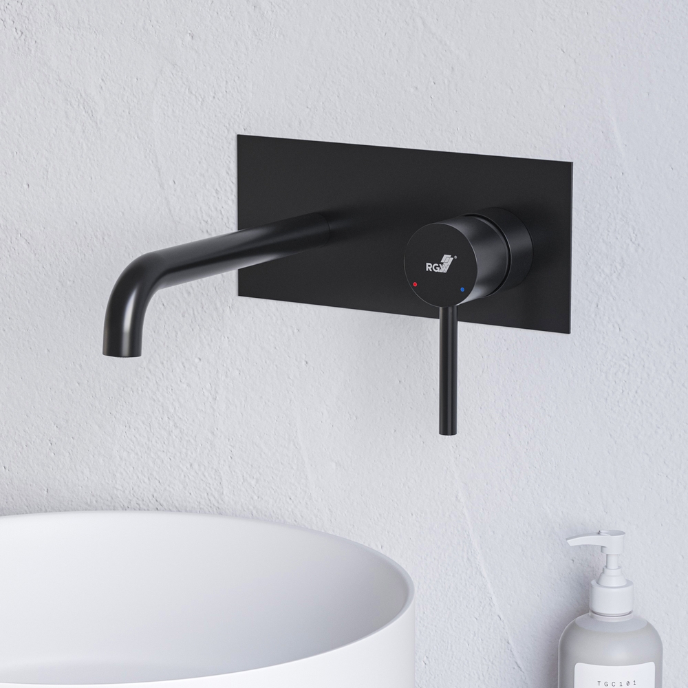 Смеситель встраиваемый для раковины RGW Shower Panels SP-45-11-B черный 12654₽
