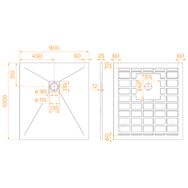   RGW Stone Tray 100x90 14152910-02-11 , 