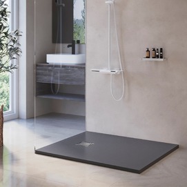 Фото Душевой поддон RGW Stone Tray ST-0108G 100x80 графит