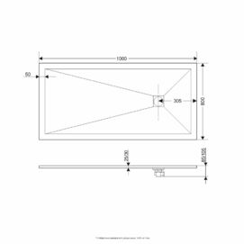 Фото Душевой поддон RGW Stone Tray ST-0108G 100x80 графит