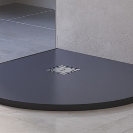Фото Душевой поддон из искусственного камня RGW Stone Tray ST/R-0099G 90x90 графит