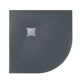 Фото Душевой поддон из искусственного камня RGW Stone Tray ST/R-0099G 90x90 графит