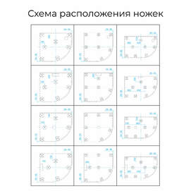 Фото Душевой поддон из искусственного камня RGW Stone Tray ST/R-0099G 90x90 графит