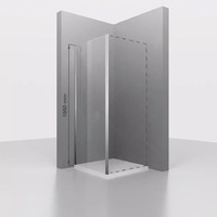 Душевая перегородка RGW Z-004 80х195 см для душевой двери, профиль хром, стекло прозрачное 8 мм