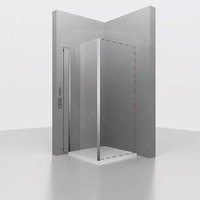 Душевая перегородка RGW Z-050-1 80х185 см для душевой двери, профиль хром, стекло прозрачное 6 мм