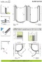Фото Душевой уголок Radaway Almatea PDJ 90x90 L 30602-01-01N стекло прозрачное, профиль хром, без поддона 5