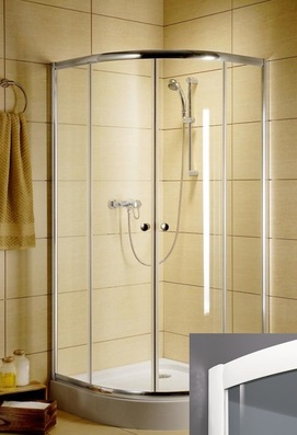 Душевой уголок Radaway Classic A800x170 80x80 10267424 стекло прозрачное, профиль белый, без поддона
