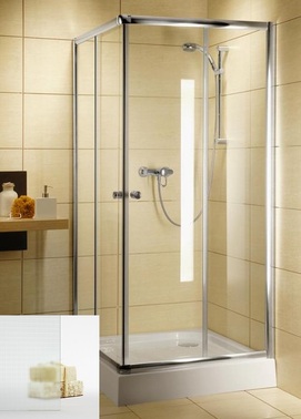 Душевой уголок Radaway Classic C800 80x80 10285236 стекло fabric, профиль хром, без поддона