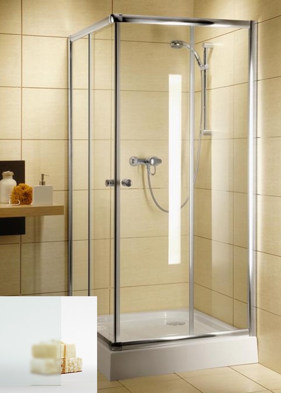 Душевой уголок Radaway Classic C800 80x80 10285232 стекло матовое профиль хром без поддона 38074₽