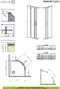 Фото Душевой уголок Radaway Premium Plus A190 100x100 30423-01-01N стекло прозрачное, профиль хром, без поддона 7