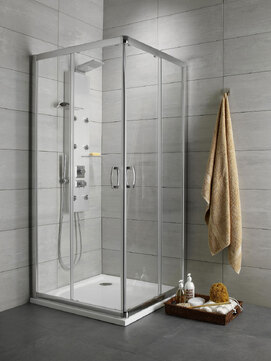 Душевой уголок Radaway Premium Plus C190 80x80 30463-01-05N стекло тонированное, профиль хром, без поддона