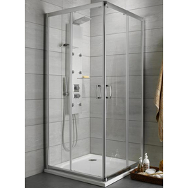 Фото Душевой уголок Radaway Premium Plus C190 80x80 30463-01-01N стекло прозрачное, профиль хром, без поддона