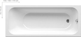   Ravak CHROME SLIM 15070 C721300000 