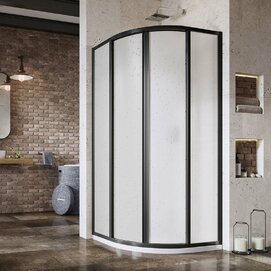 Душевой уголок Ravak Supernova SKCP4-80 80х80 черный+Pearl