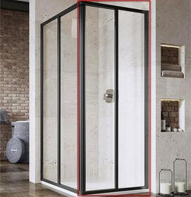Душевая дверь Ravak SRV2-80 S черный+Transparent 80 см 
