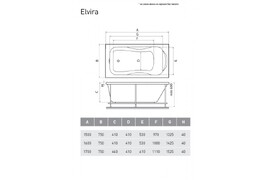 Фото Акриловая ванна Relisan Elvira 150x75