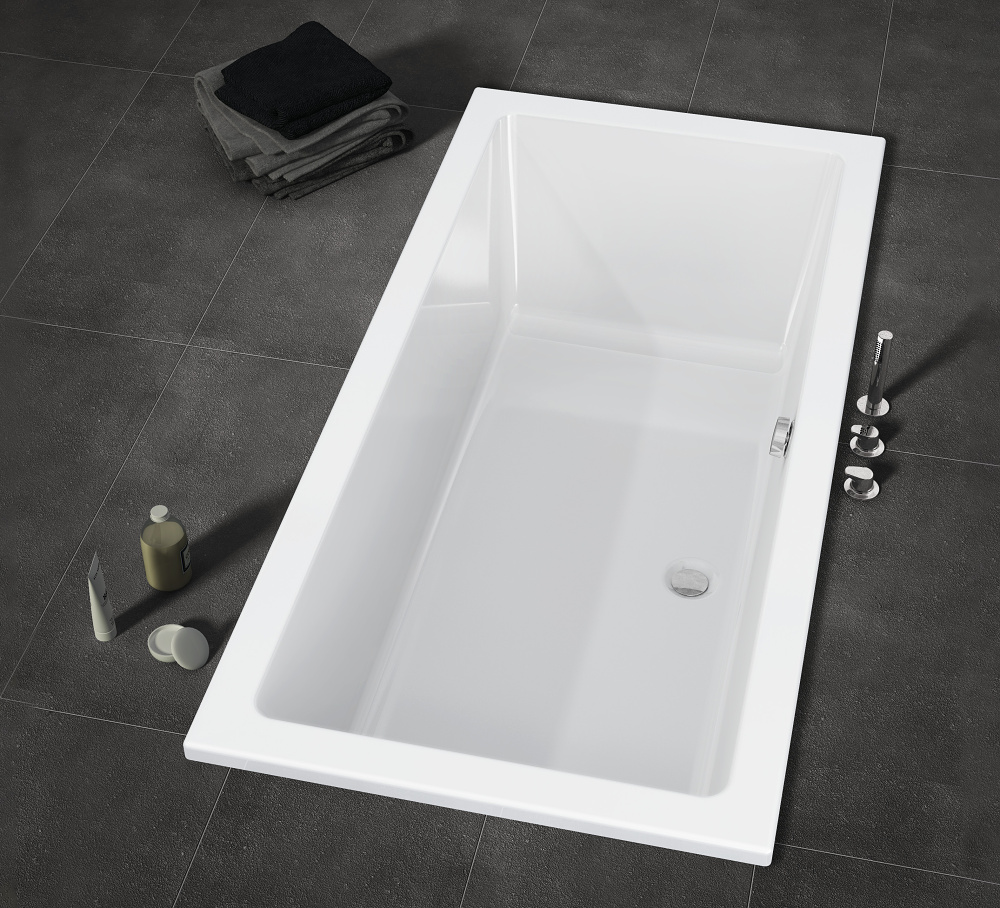 Акриловая ванна Riho Lusso 190x80 без гидромассажа, размер 190x80, цвет белый B015001005 - фото 2