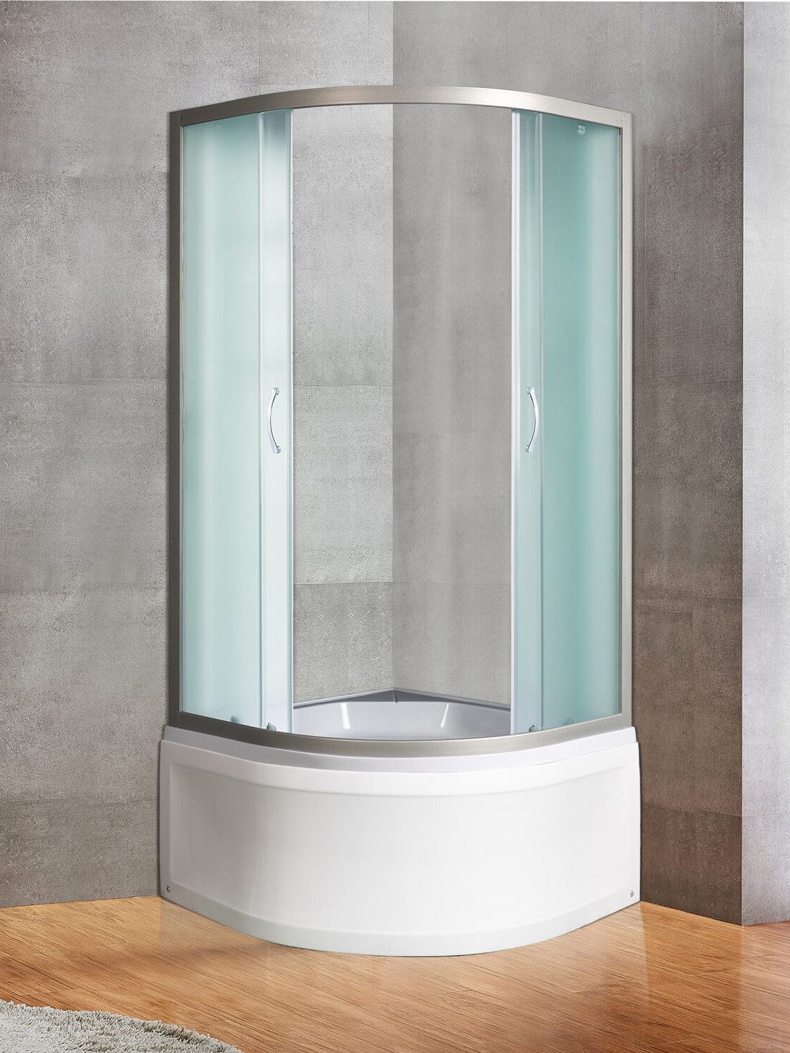 Душевой уголок River Don 8043 MT с поддоном стекло матовое профиль хром 20400₽