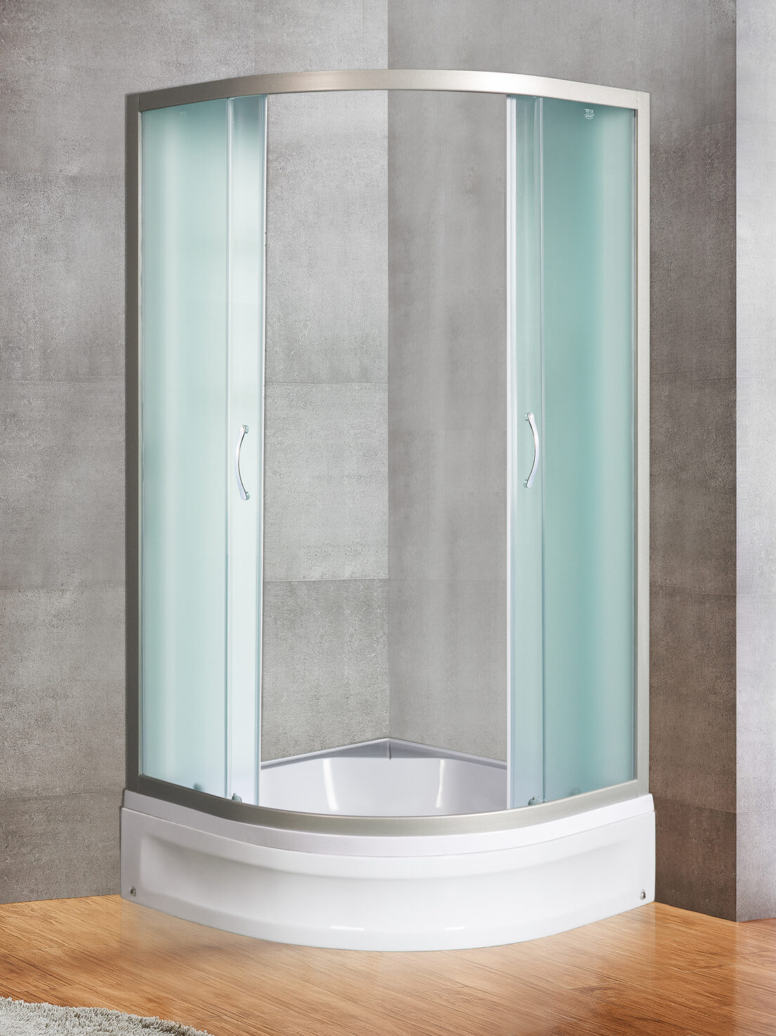 Душевой уголок River Don 90/24 MT с поддоном, стекло матовое, профиль хром