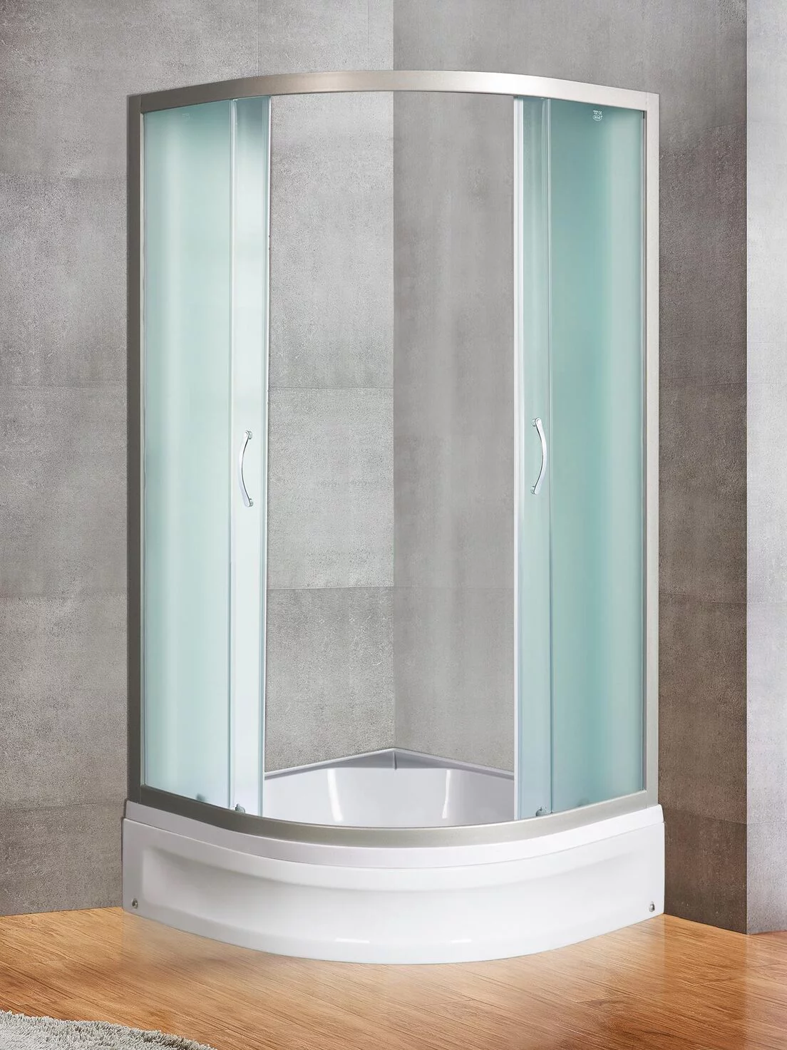 Душевой уголок River Don XL 90/24 MT с поддоном, стекло матовое, профиль хром