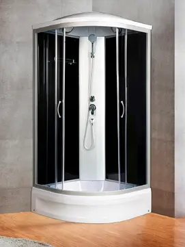 Душевая кабина River Desna 100/24 TH стекло тонированное, профиль хром матовый
