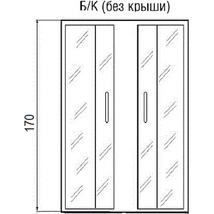 Душевой уголок River Don XL 80/24 МТ без поддона, размер 80x80, цвет матовый хром - фото 3