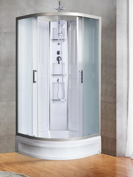 Душевая кабина River Lena 90/24 МТ без крыши, стекло матовое, профиль хром матовый