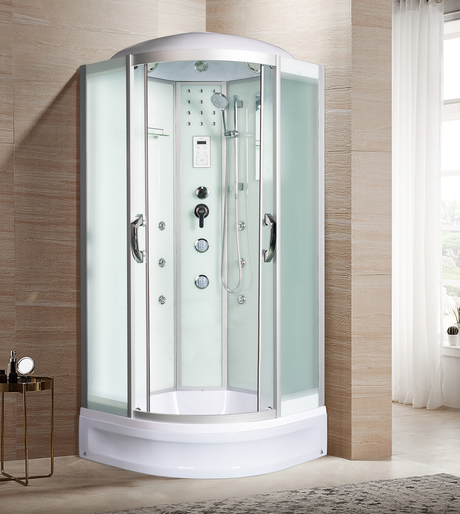 Душевая кабина River Temza 9024 MT стекло матовое профиль хром матовый 52000₽