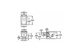 Фото Подвесной унитаз Roca Gap Clean Rim  7.3464.7.L00.0