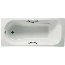 Чугунная ванна Roca Malibu 150x75 с отверстиями для ручек, anti-slip 2315G000R