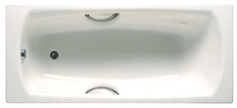 Стальная ванна Roca Princess-N 150x75 с отверстиями для ручек, 2,4мм, anti-slip 2204E0000, размер 150x75, цвет белый 7.2204.E.000.0 - фото 3