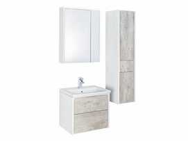 Мебель для ванной Roca Ronda 80 бетон/белый глянец 