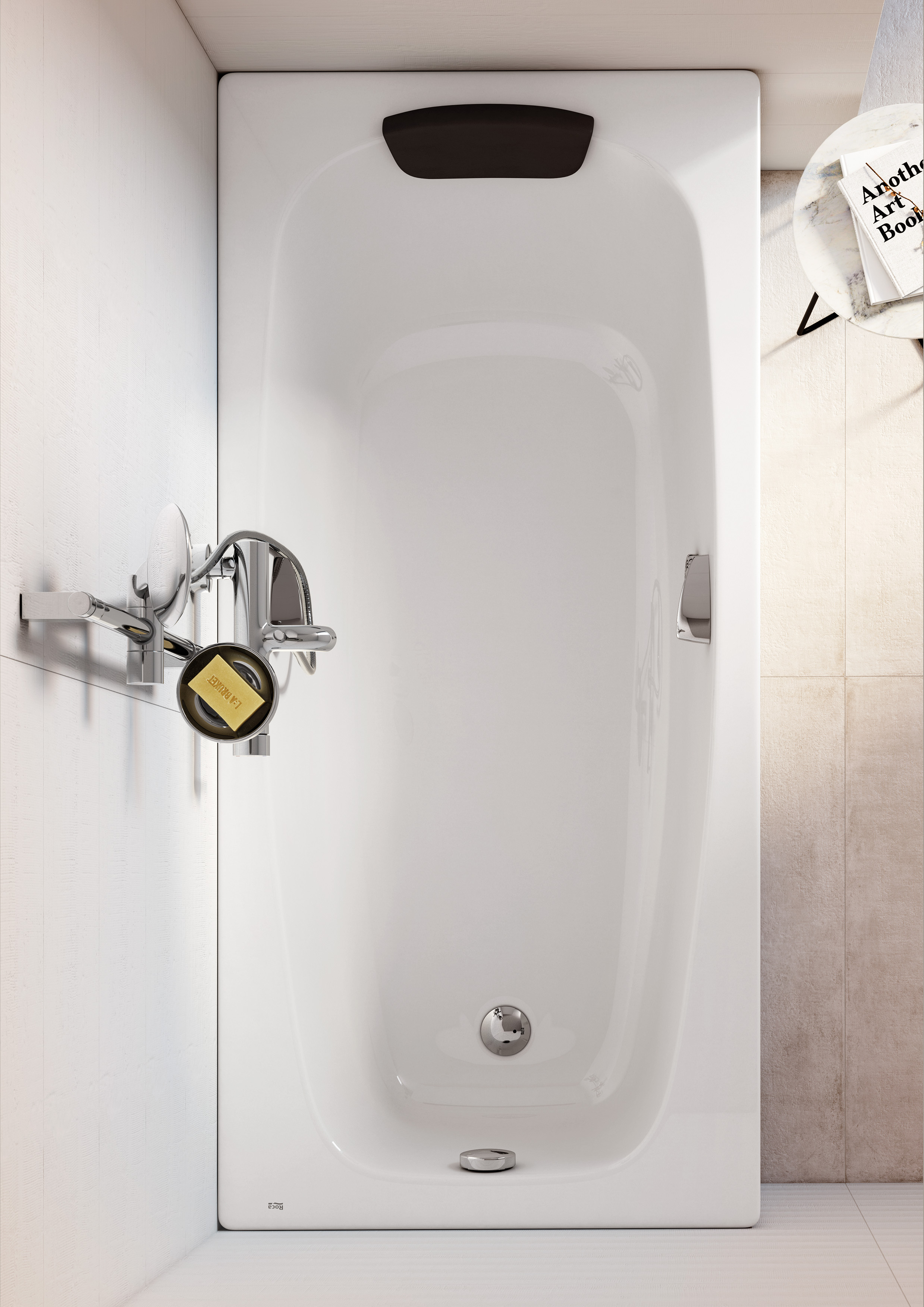 Акриловая ванна Roca Sureste 160x70 прямоугольная, с отверстиями для ручек, белая ZRU9302787, размер 160x70, цвет белый Z.RU93.0.278.7 - фото 5