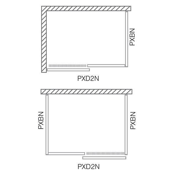 Душевые двери Roth PROXIMA PXD2N 526-1500000-00-15, цвет хром - фото 2