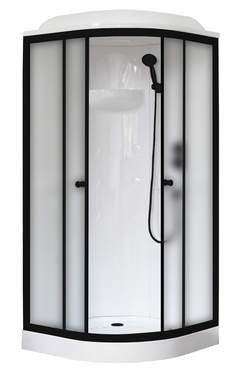 Душевая кабина Royal Bath 90х90 RB 90HK1-M-BL стекло матовое профиль черный 29981₽