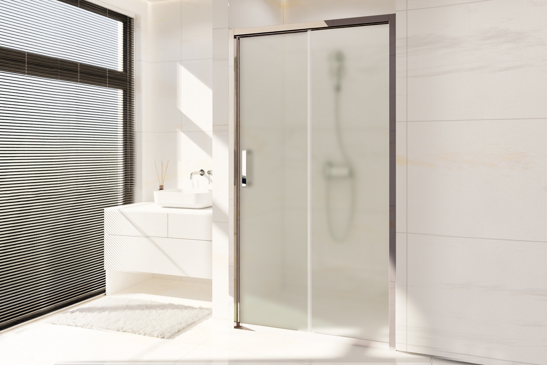 Душевая дверь в нишу Royal Bath Accord 135х200 RB HS-C-CH стекло матовое профиль хром 32707₽