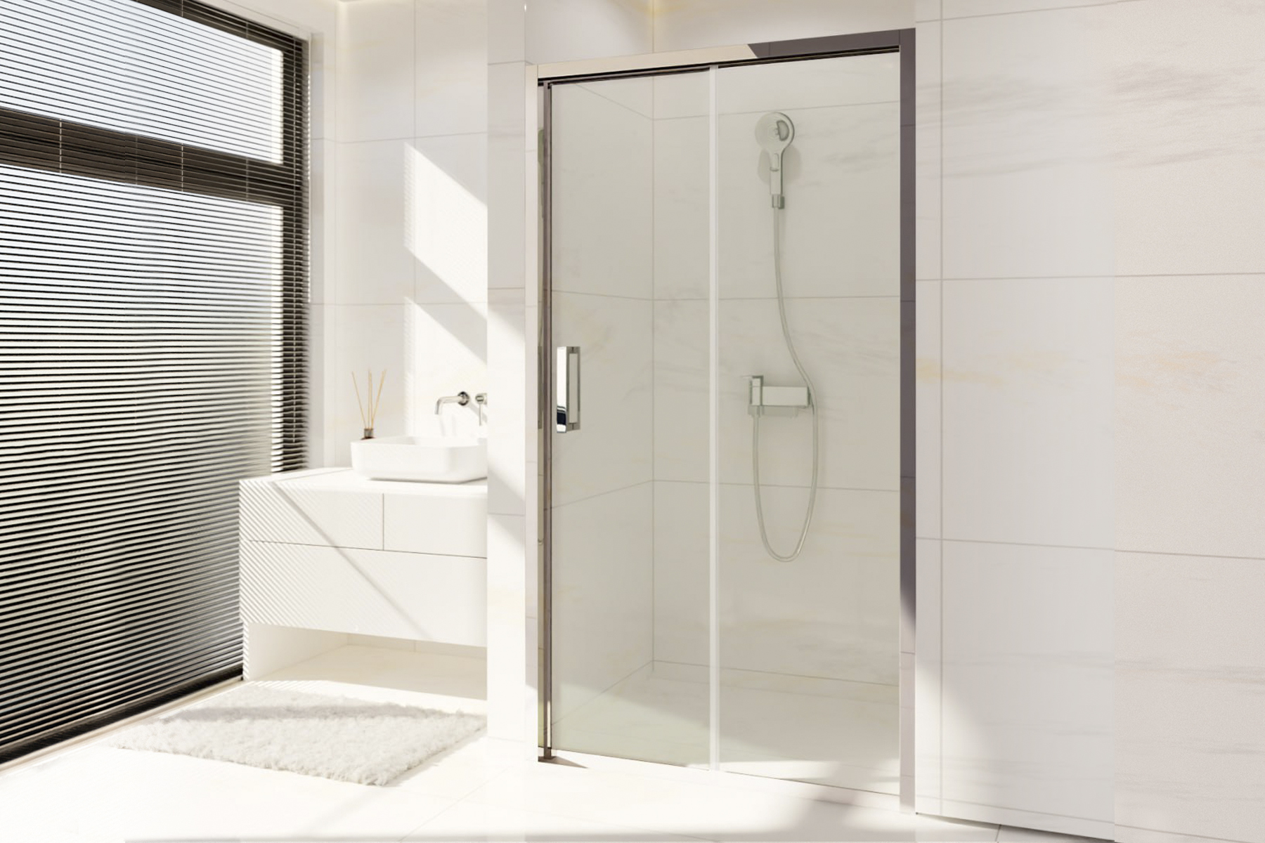 Душевая дверь в нишу Royal Bath Accord 110х200 RB HS-T-CH стекло прозрачное профиль хром 26315₽