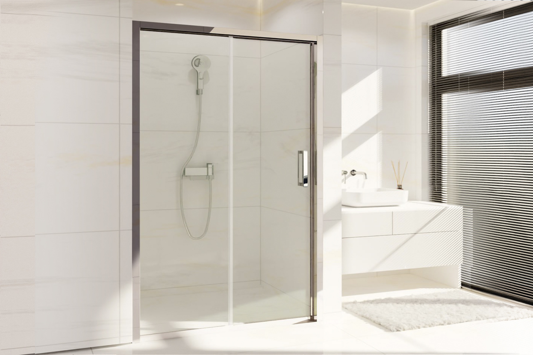 Душевая дверь в нишу Royal Bath Accord 160х200 RB HS-T-CH стекло прозрачное профиль хром 32876₽